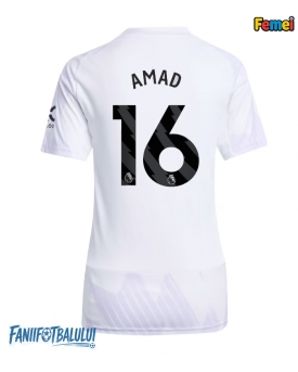 Manchester United Amad Diallo #16 Tricou Fotbal Replică 2025-26 Femei Deplasare